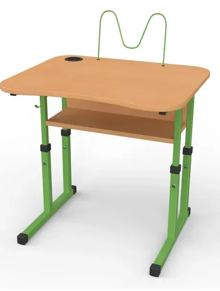 Стіл учнівський одномісний №4-7 /600х500 МФ Вересень